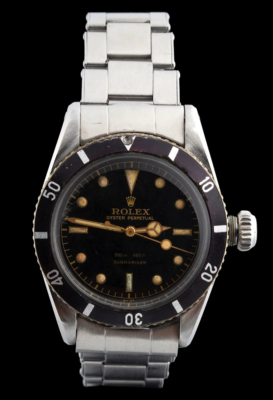 Rolex Submariner 6538 37mm Stainless steel Black