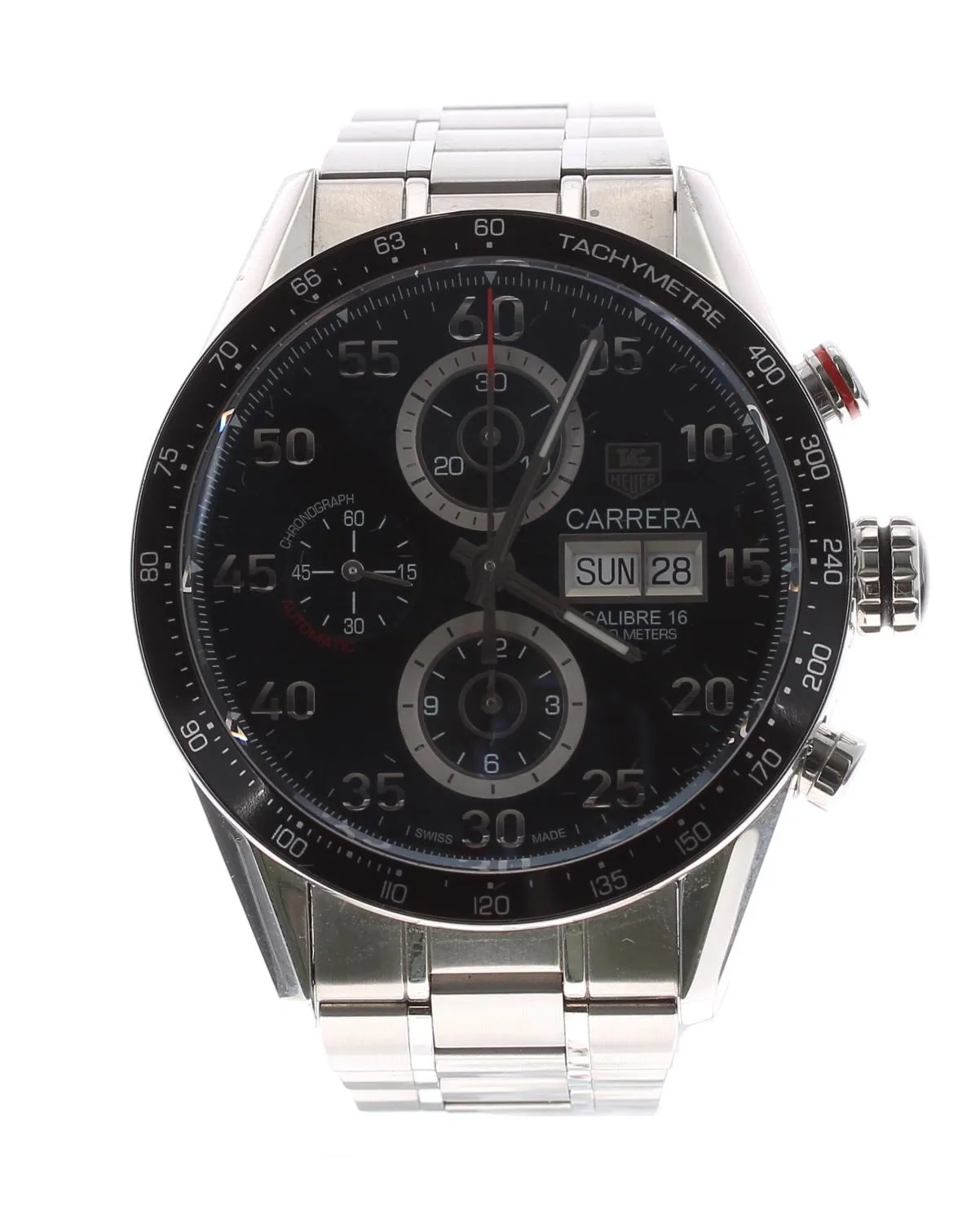 TAG Heuer Carrera CV2A10 44mm Stainless steel Black