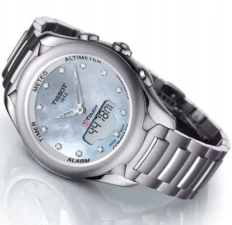 Tissot Touch T075.220.11.106.00 39mm Stainless steel Mother-of-pearl