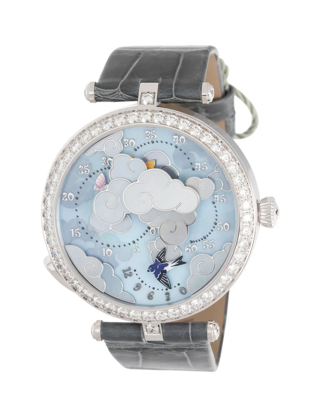 Van Cleef & Arpels Poetic Complications VCARO8OD00 38mm White gold Artistic dial