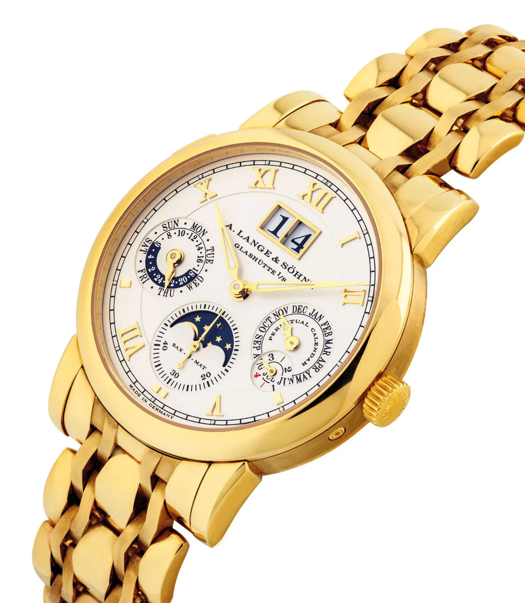 A. Lange & Söhne Langematik 310.221 39mm Yellow gold Champagne