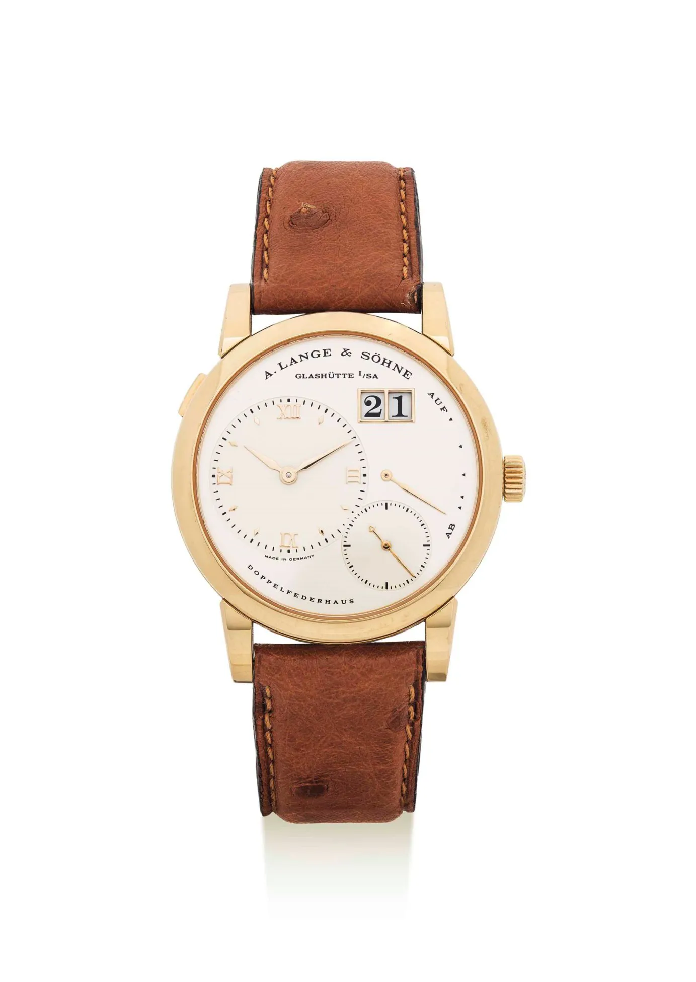 A. Lange & Söhne Lange 1 101.021 38mm Yellow gold Silver