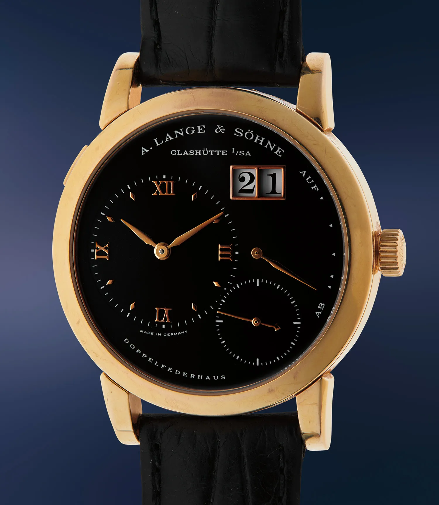 A. Lange & Söhne Lange 1 101.031 38.5mm Rose gold Black