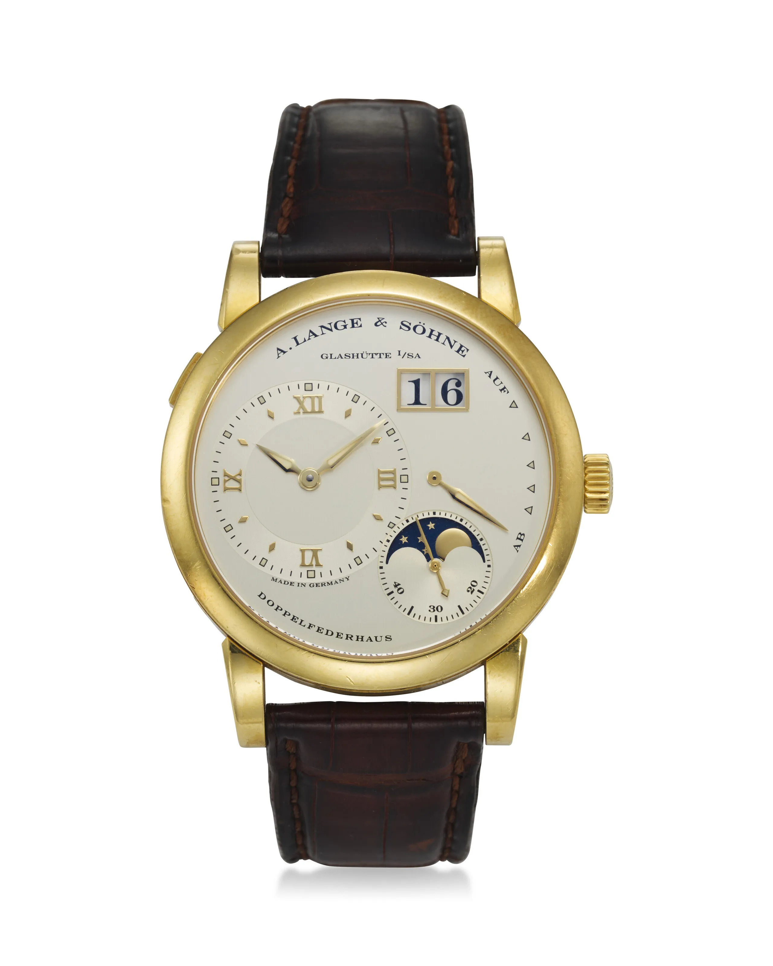 A. Lange & Söhne Lange 1 109.021 38.5mm Yellow gold Silver