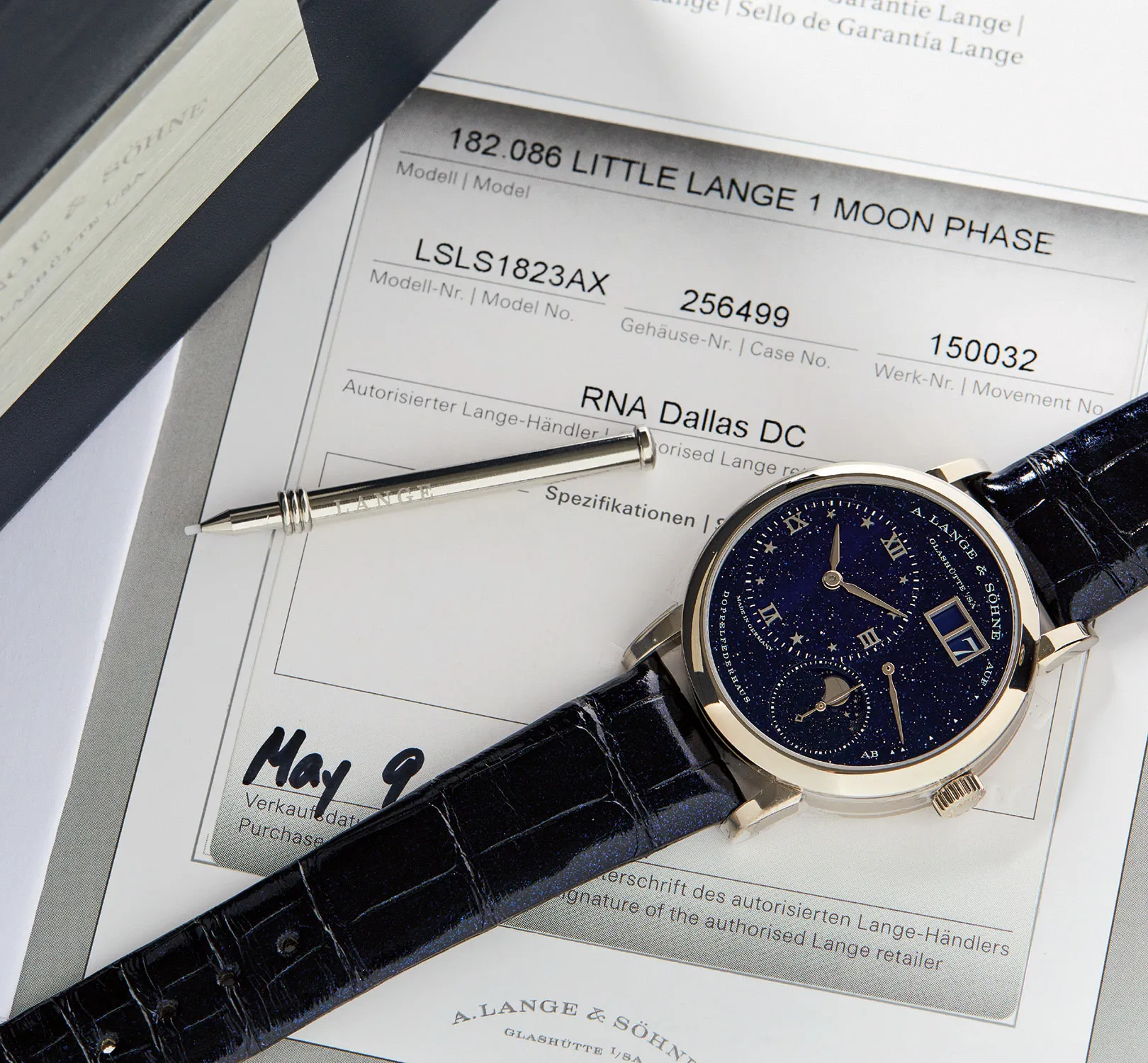 A. Lange & Söhne Lange 1 182.086 37mm White gold Blue 1