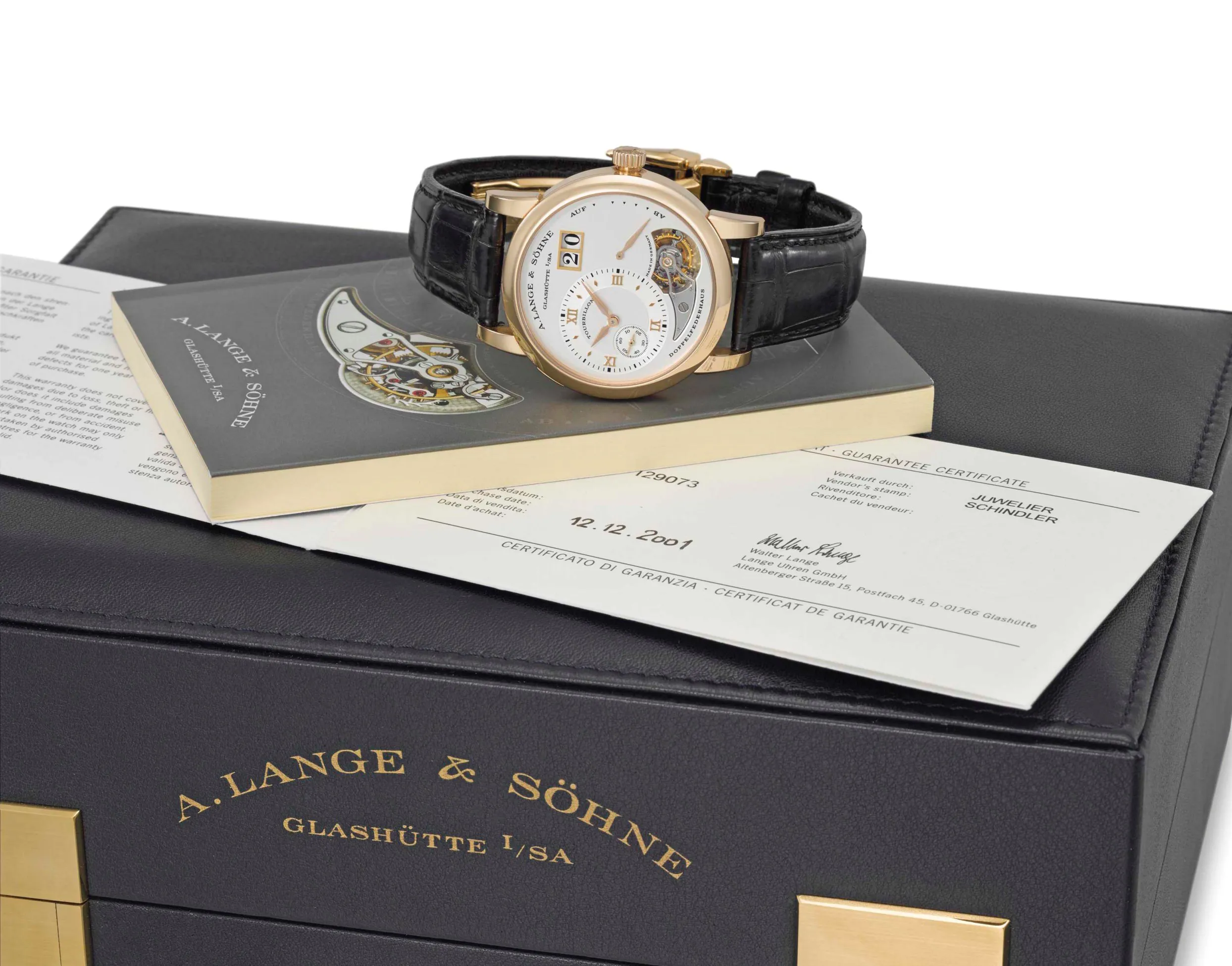 A. Lange & Söhne Lange 1 704.032 38.5mm Rose gold Silver