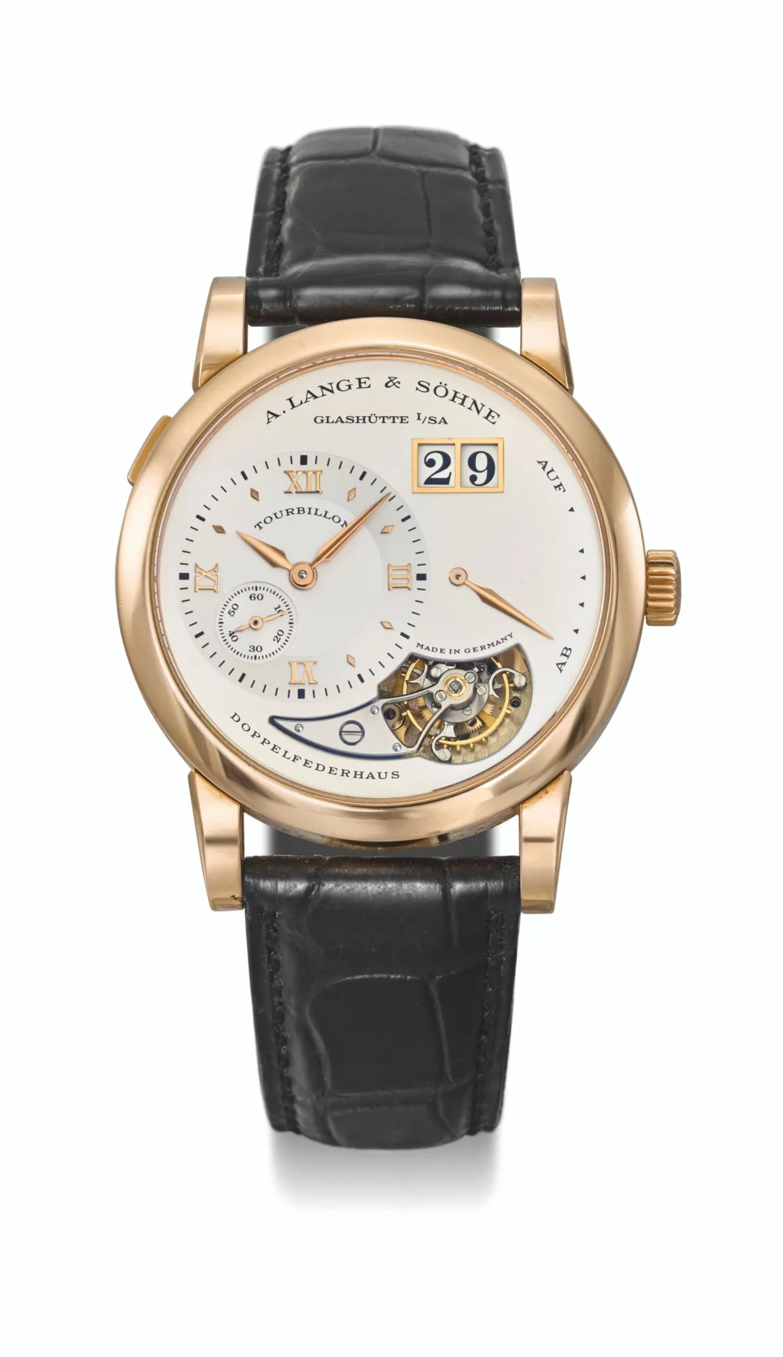 A. Lange & Söhne Lange 1 704.032 38.5mm Rose gold Silver