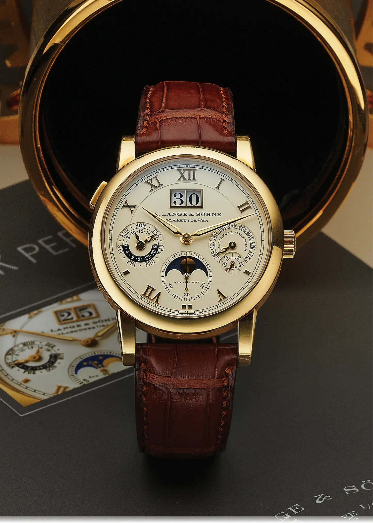 A. Lange & Söhne Langematik Perpetual 310.021 38mm Yellow gold Champagne