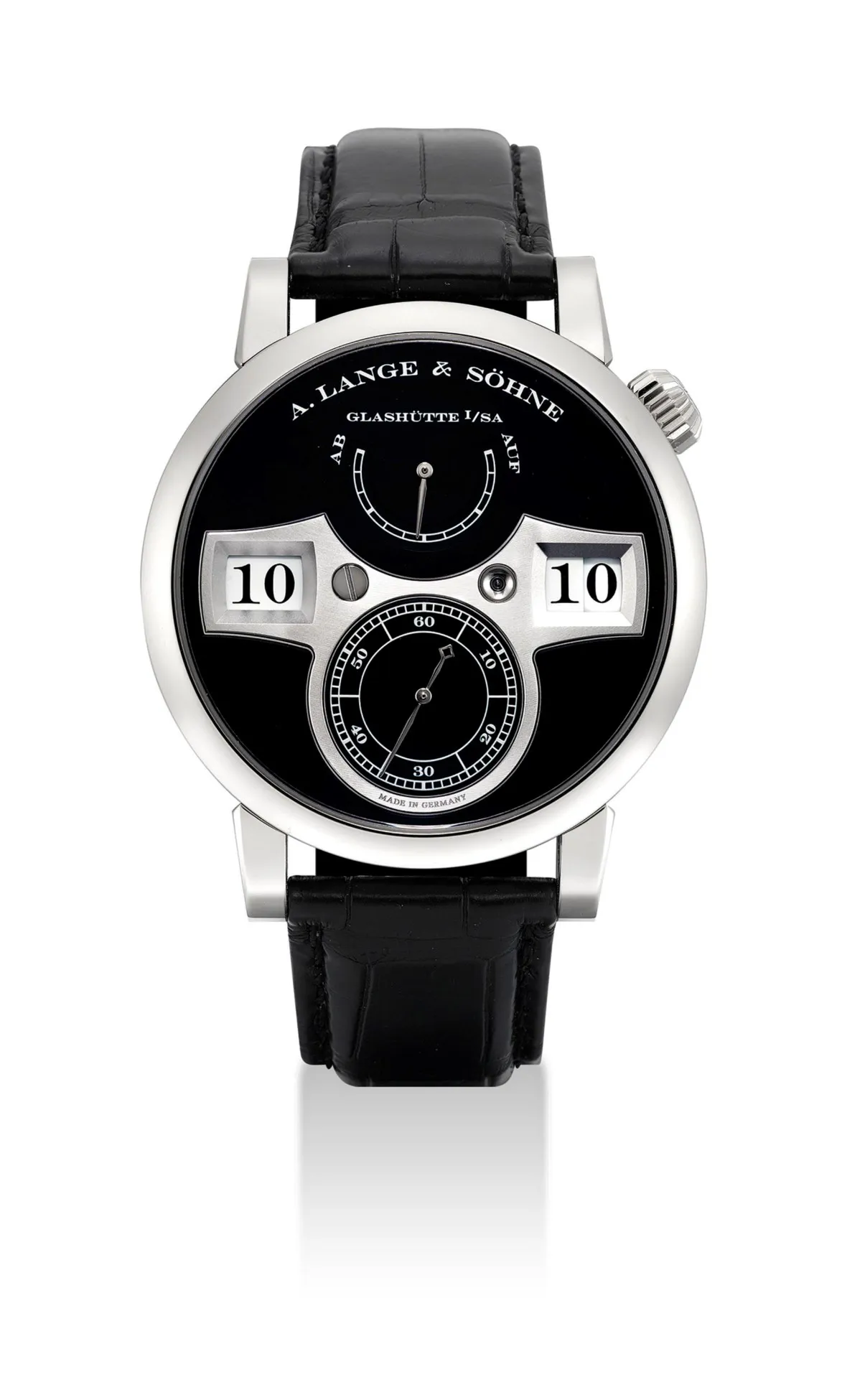 A. Lange & Söhne Lange Zeitwerk 140.029 42mm White gold Black