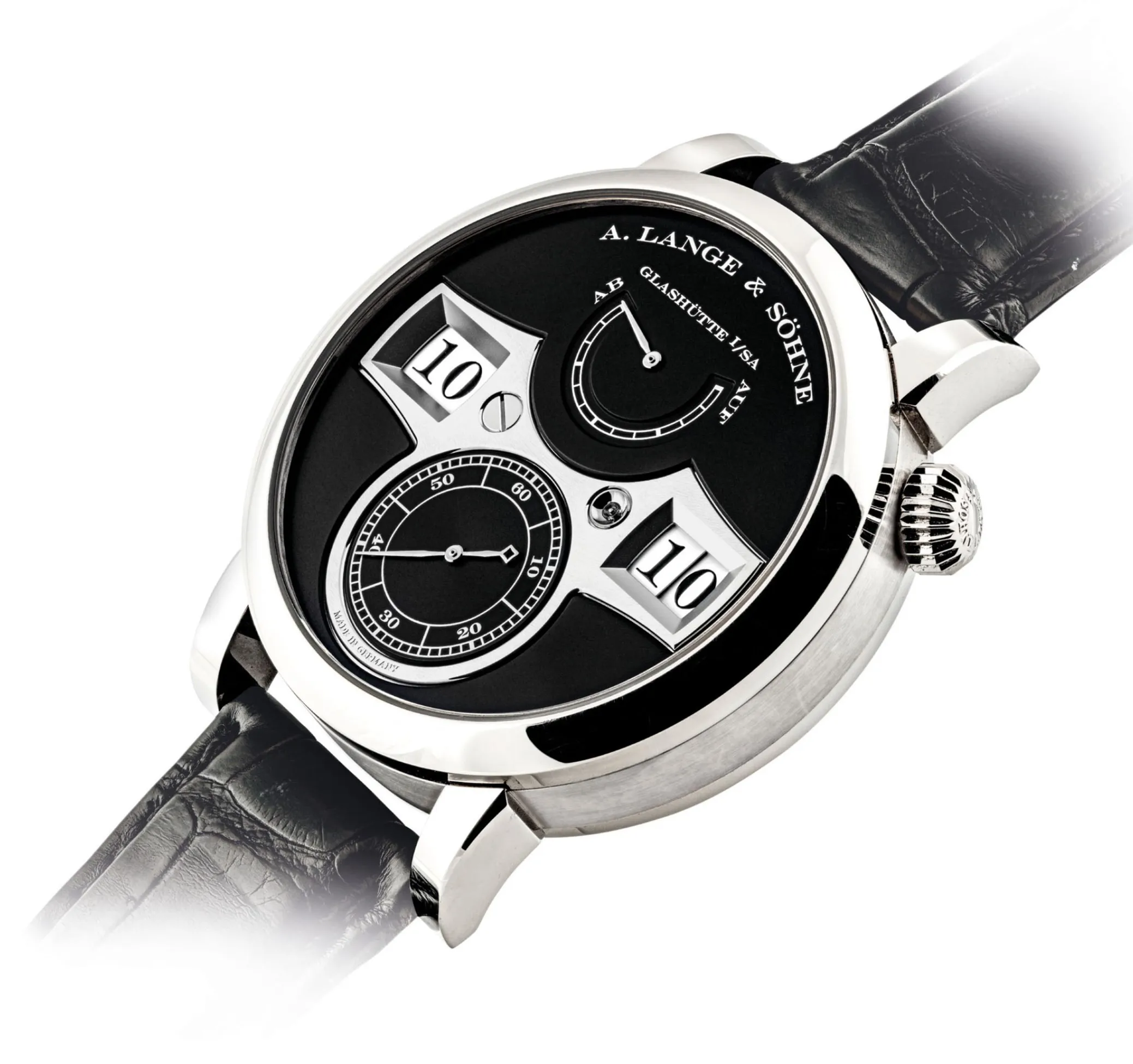 A. Lange & Söhne Lange Zeitwerk 140.029 44mm White gold Black