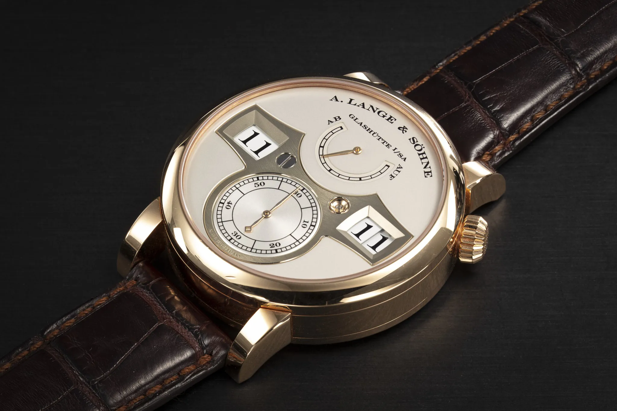 A. Lange & Söhne Zeitwerk 140.032 41.5mm Rose gold Silver