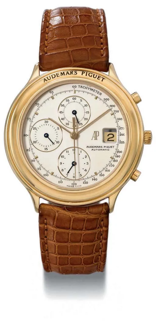 Audemars Piguet Huitième Chronograph BA25644 40mm Yellow gold Silver