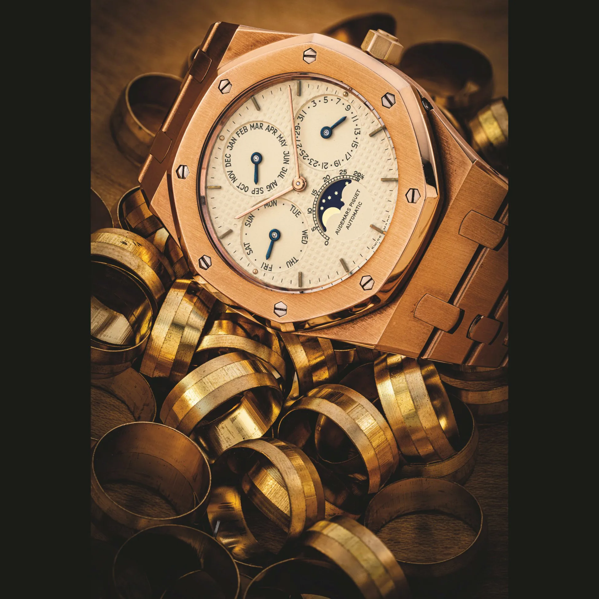 Audemars Piguet Quantième Perpetuel Automatique 25686OR 39mm Rose gold Cream