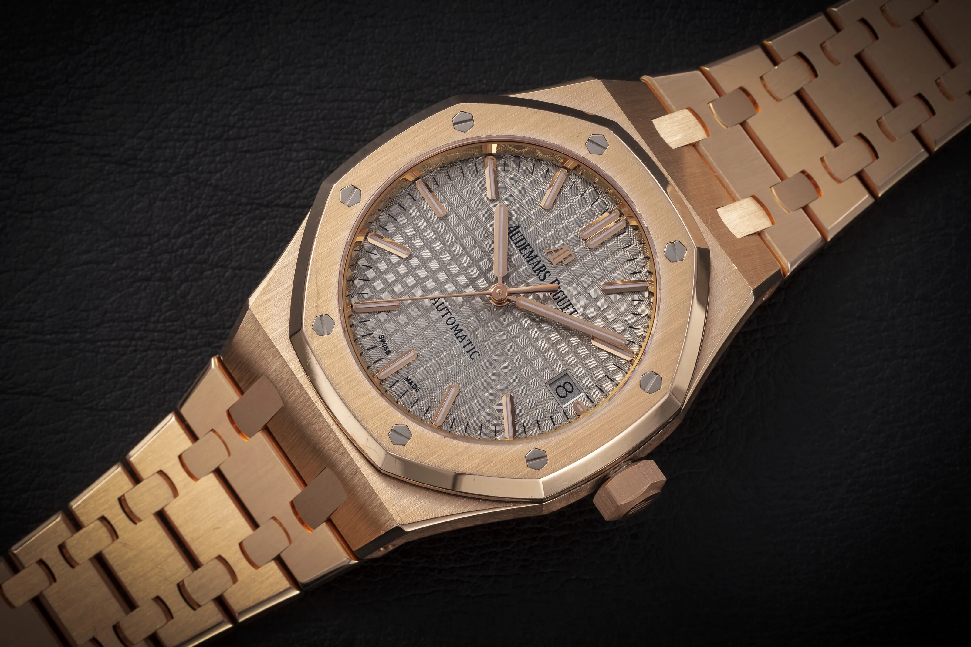 Audemars Piguet Royal Oak 15450OR 37mm Rose gold Silver