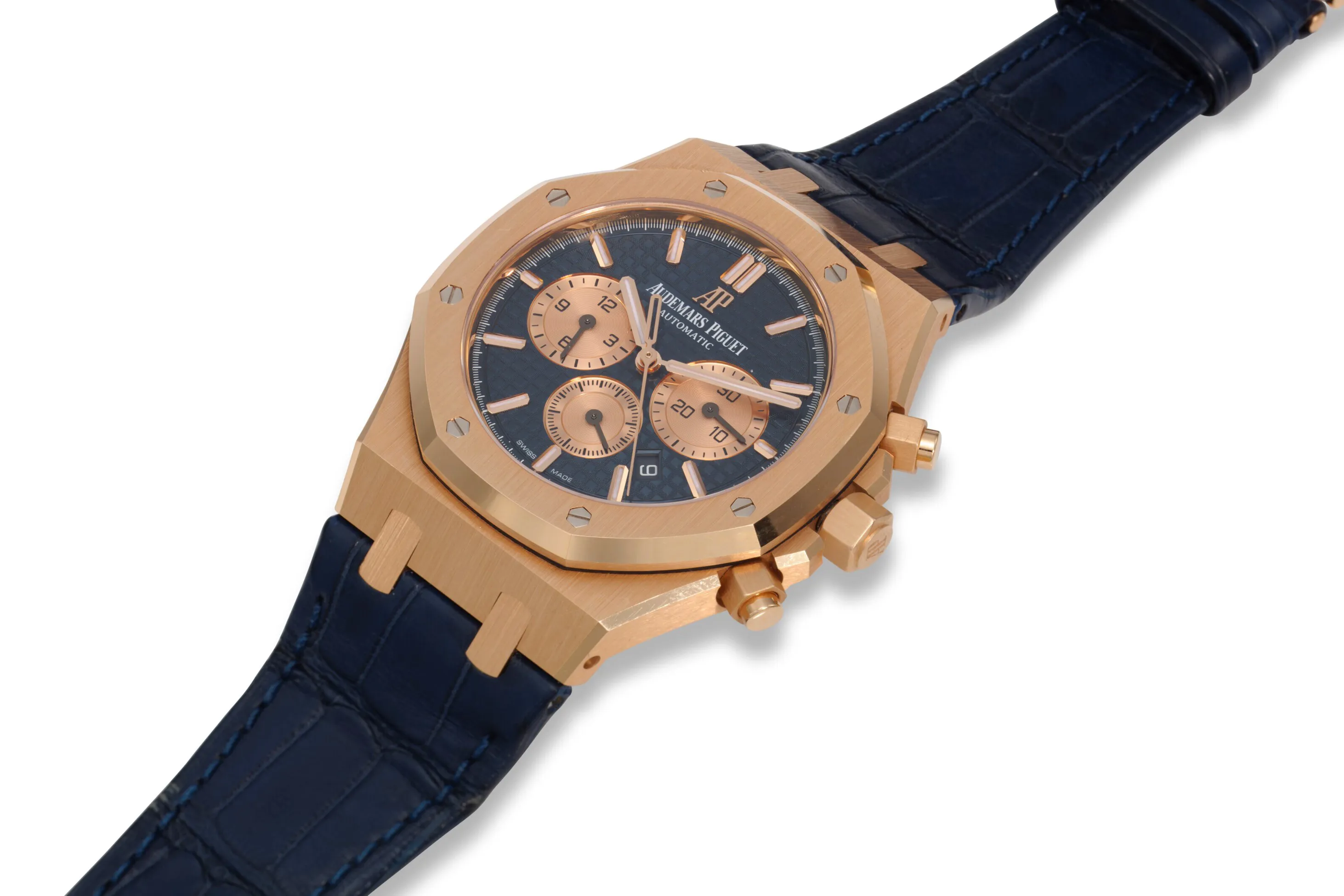 Audemars Piguet Royal Oak 26331 41mm Rose gold Blue 1