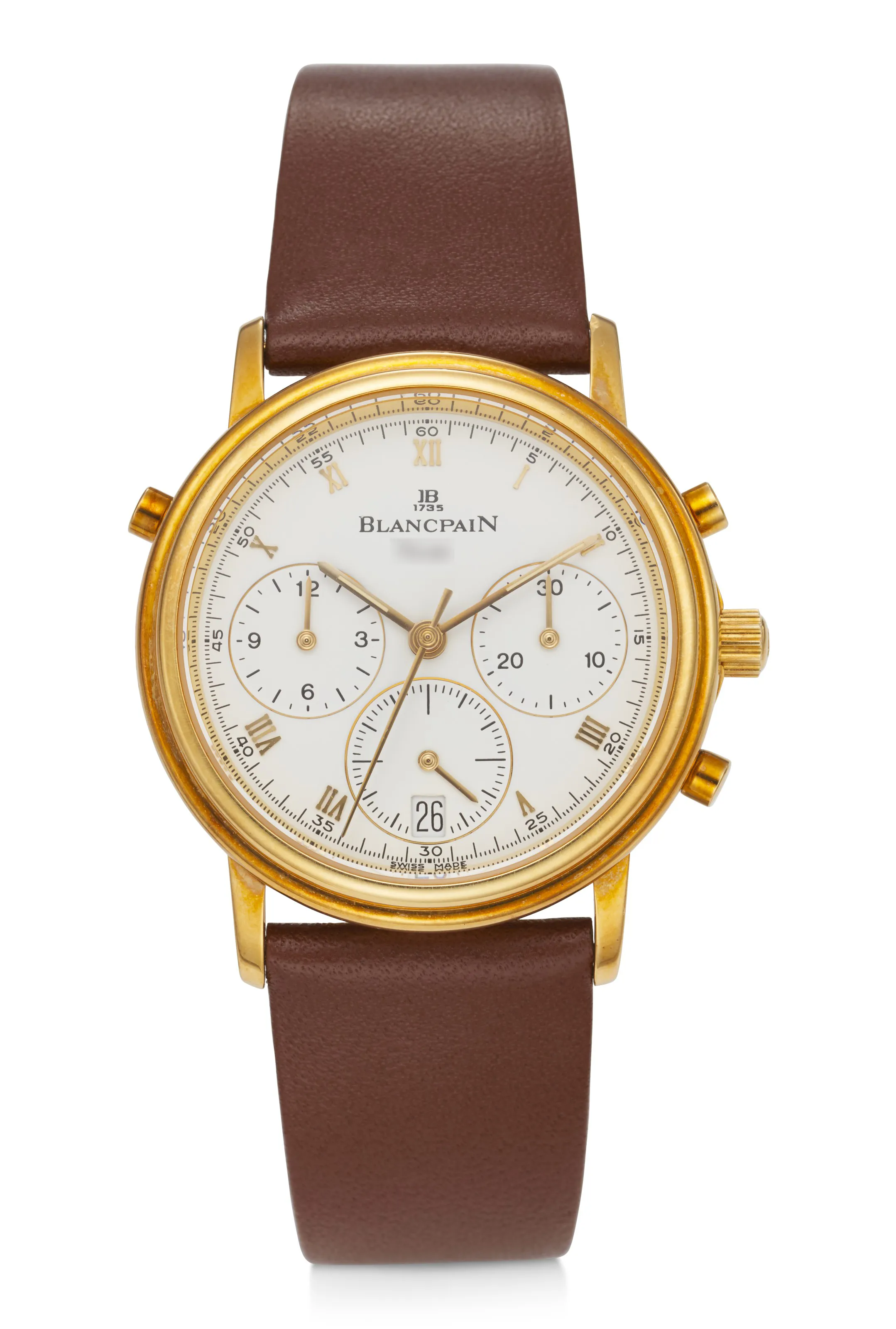 Blancpain 1186 34mm Yellow gold White