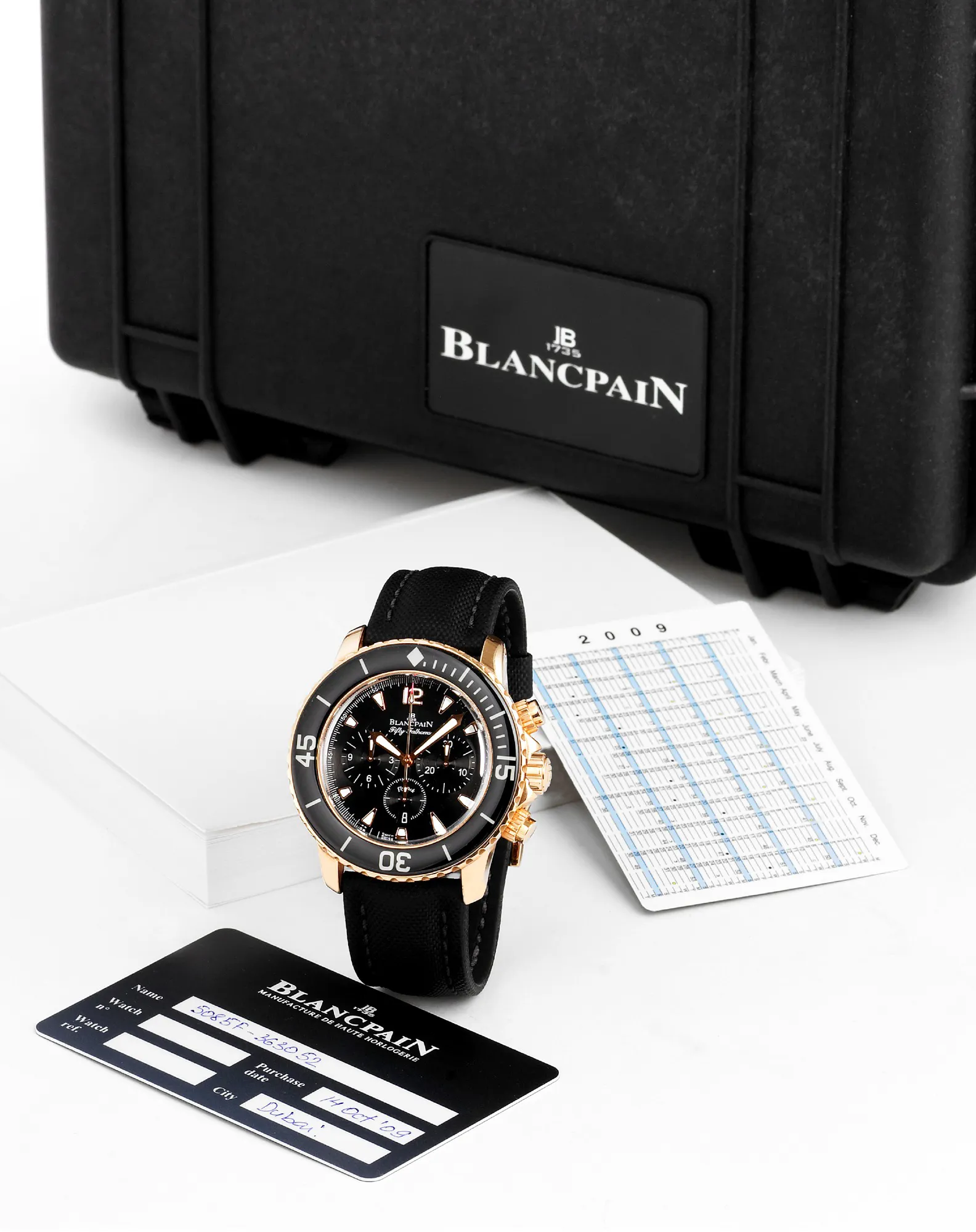 Blancpain Fifty Fathoms 5085F 45mm Rose gold Black