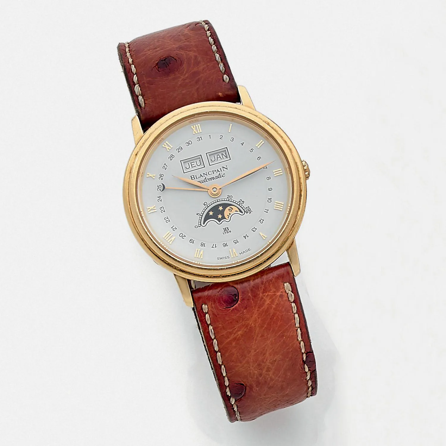 Blancpain Villeret 6595-1318 33mm Yellow gold White