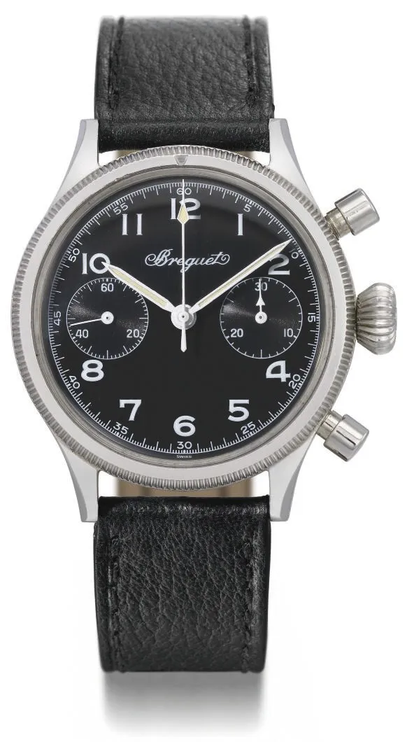 Breguet 5101/54 38mm Stainless steel Black