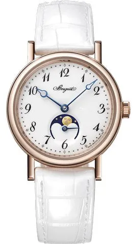 Breguet Classique 9087BR/29/964 30mm Rose gold White