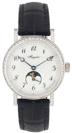 Breguet Classique 9088BB/29/964/DD0D 30mm White gold White