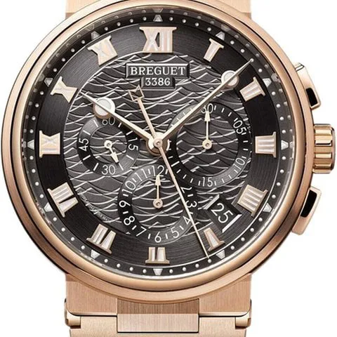 Breguet Marine 5527BR/G3/RW0 42.5mm Rose gold Gray