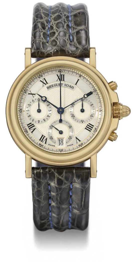 Breguet Marine 3460 35mm Yellow gold Silver