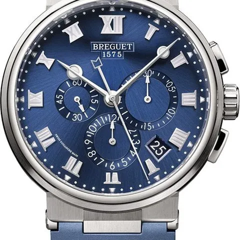 Breguet Marine 5527TI/Y1/5WV 42.5mm Titanium Blue