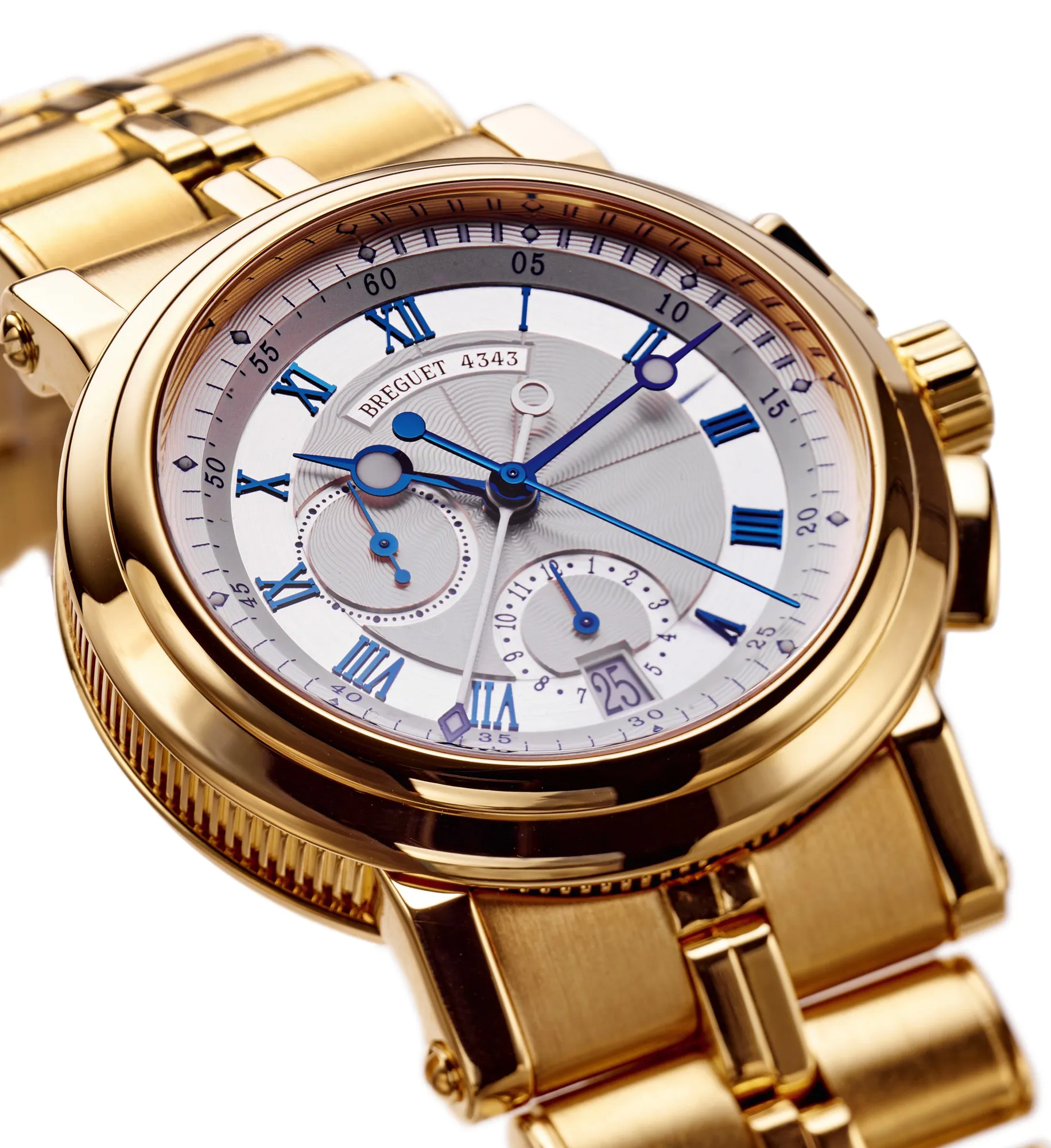 Breguet Marine 5827 43mm Yellow gold Silver