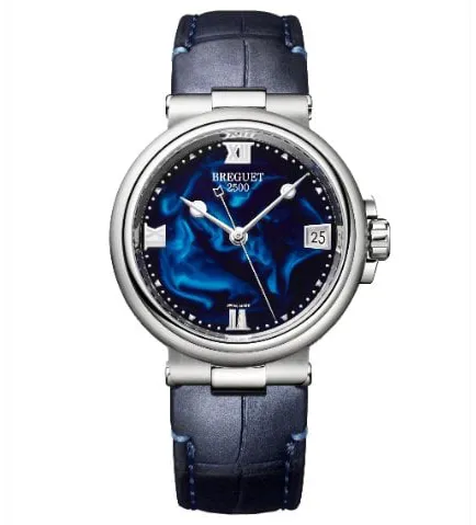 Breguet Marine 9517ST/E2/984 34mm Stainless steel Blue