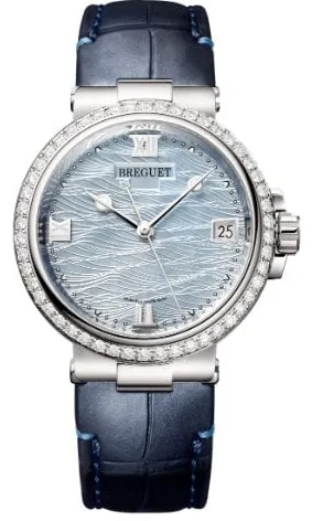 Breguet Marine 9518BB/V2/984/D000 34mm White gold Blue