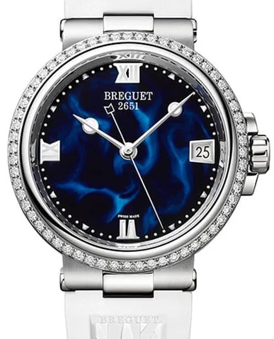 Breguet Marine 9518ST/E2/584/D000 34mm Stainless steel Blue