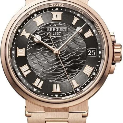 Breguet Marine 5517BR/G3/RZ0 40mm Rose gold Gray