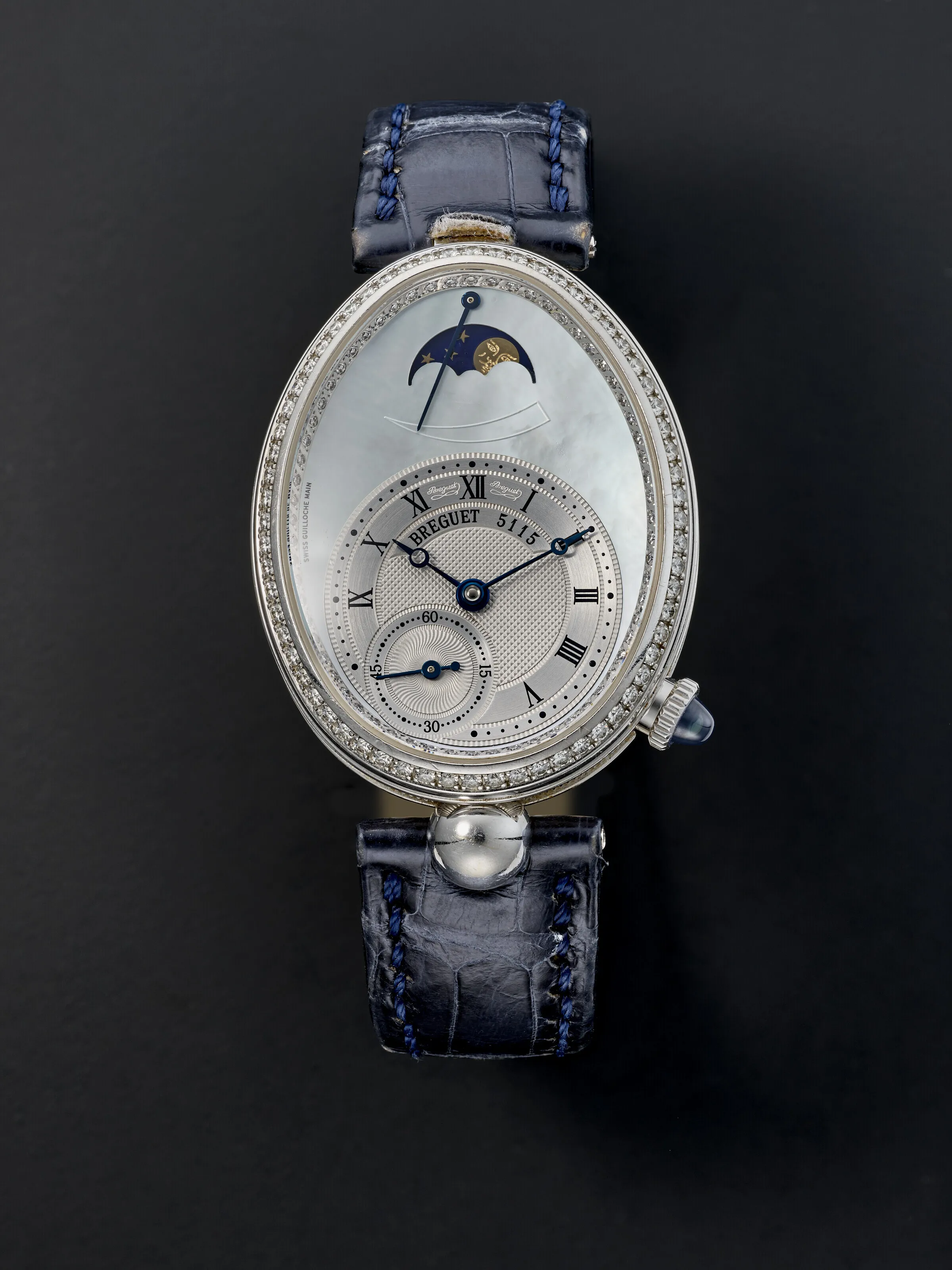 Breguet Reine de Naples 8908 29mm White gold and Diamond Mother-of-pearl