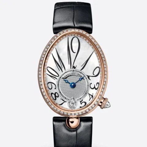 Breguet Reine de Naples 8918BR/58/964/D00D 36.5mm Rose gold White