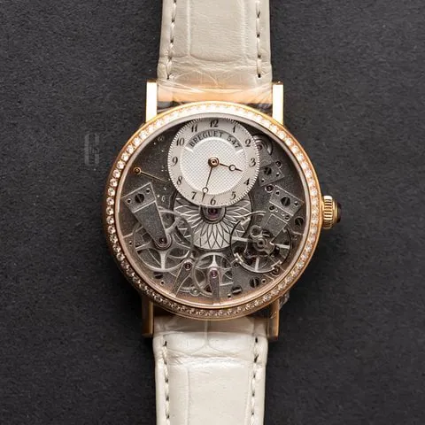 Breguet Tradition 7038BR/18/9V6/D00D 37mm Rose gold White