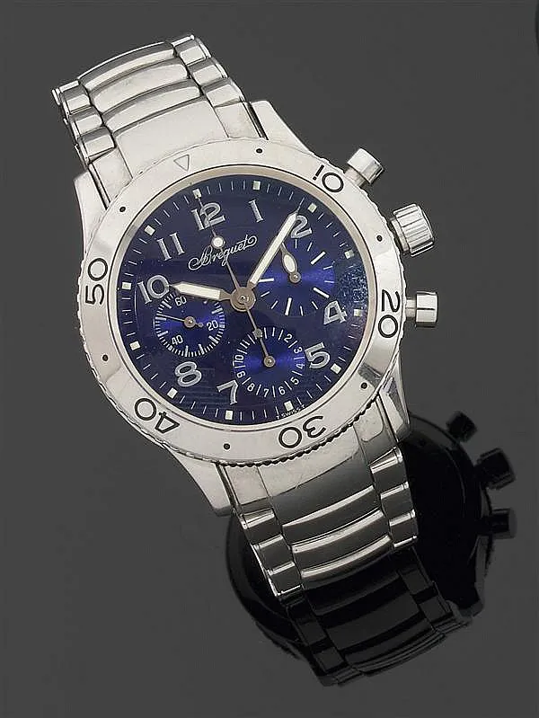 Breguet Type XX 3807 39mm Stainless steel Blue