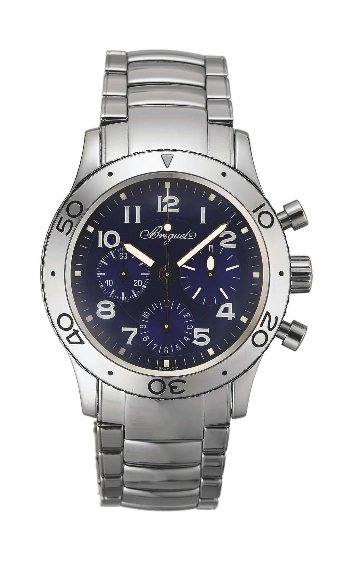 Breguet Type XX 3807 40mm Stainless steel Blue