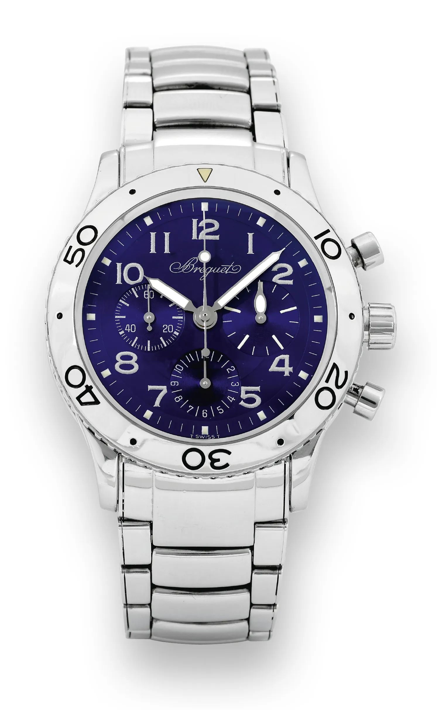 Breguet Type XX 3807 40mm Stainless steel Blue