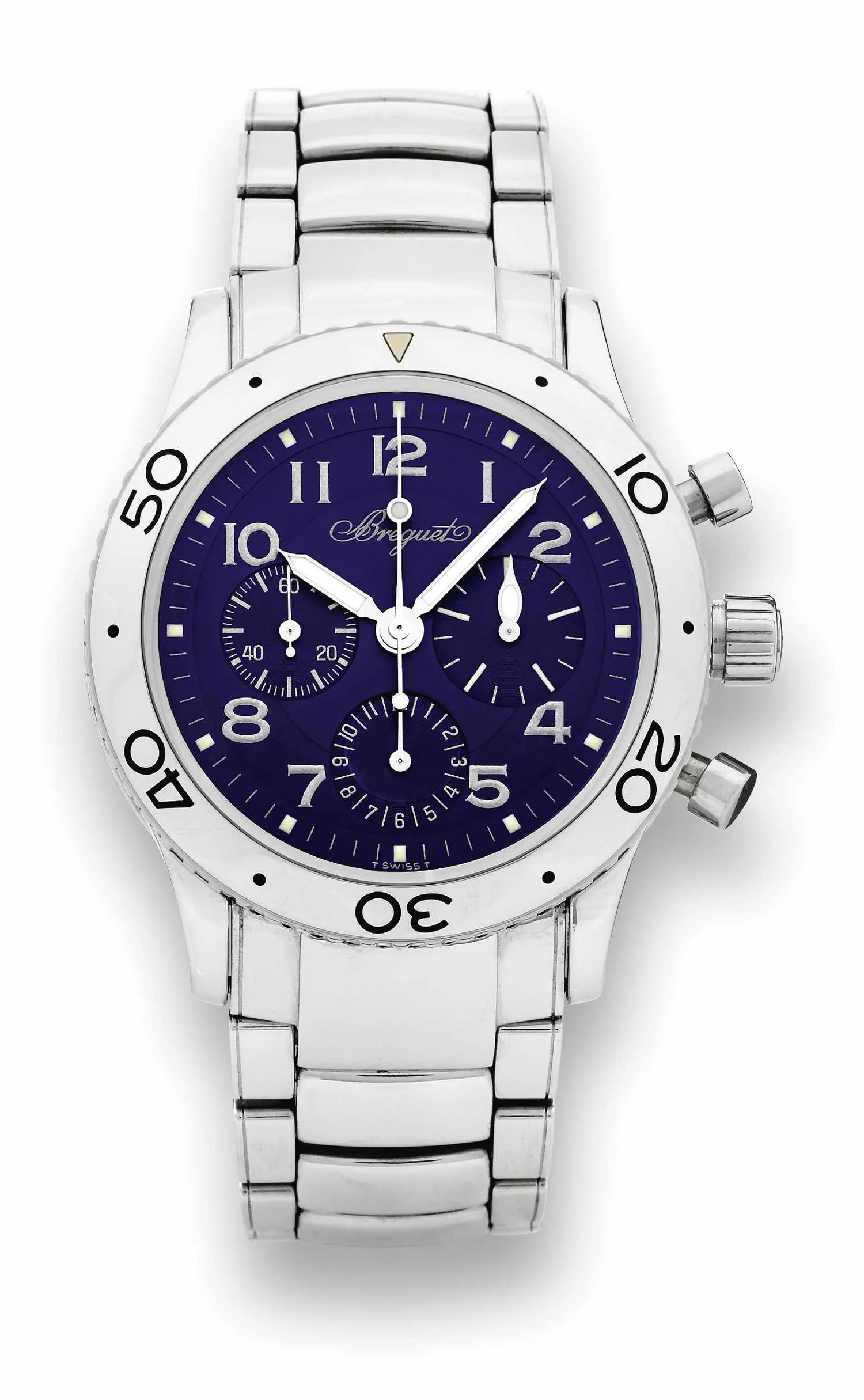 Breguet Type XX 3807 40mm Stainless steel Blue