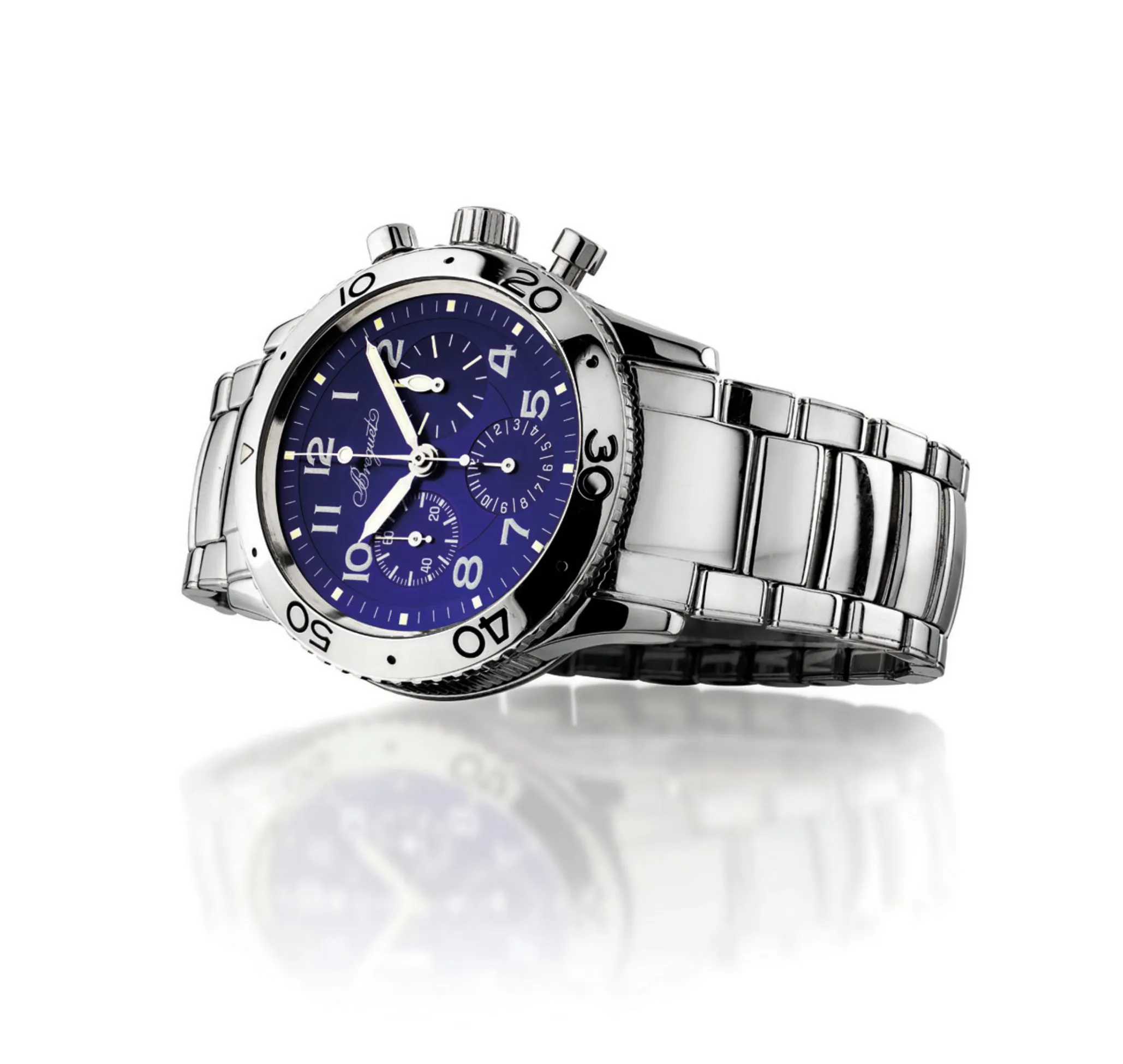 Breguet Type XX Aéronavale 3807 39.5mm Stainless steel Blue