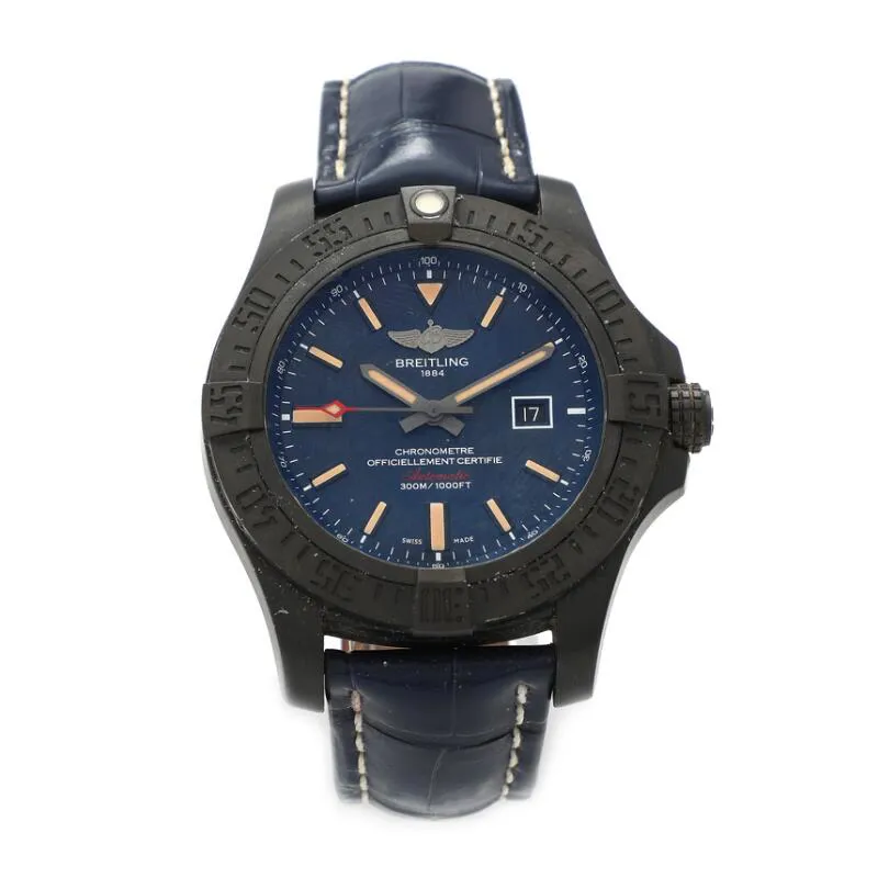 Breitling Avenger Blackbird V17310 48mm Stainless steel Blue