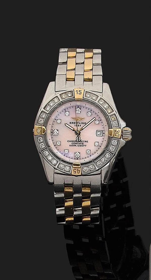 Breitling Windrider B72345 29mm Yellow gold and Stainless steel Mother-of-pearl