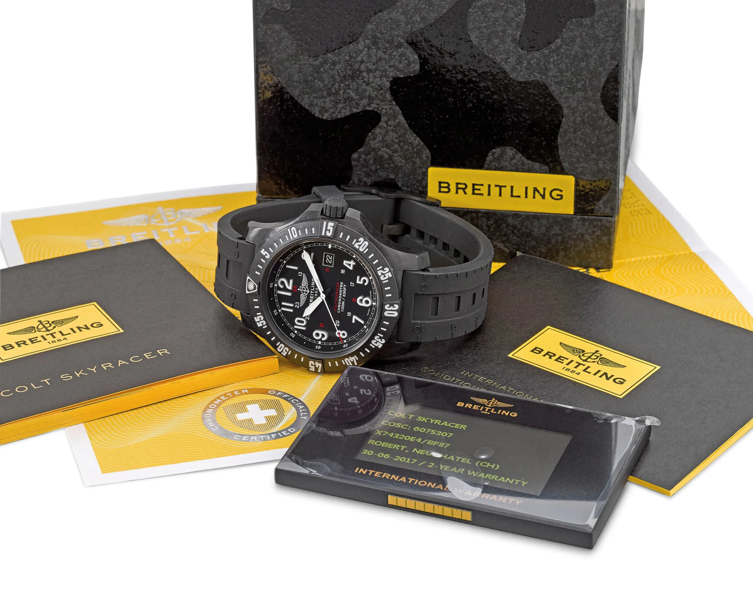 Breitling Colt X74320 45mm Breitlight Black