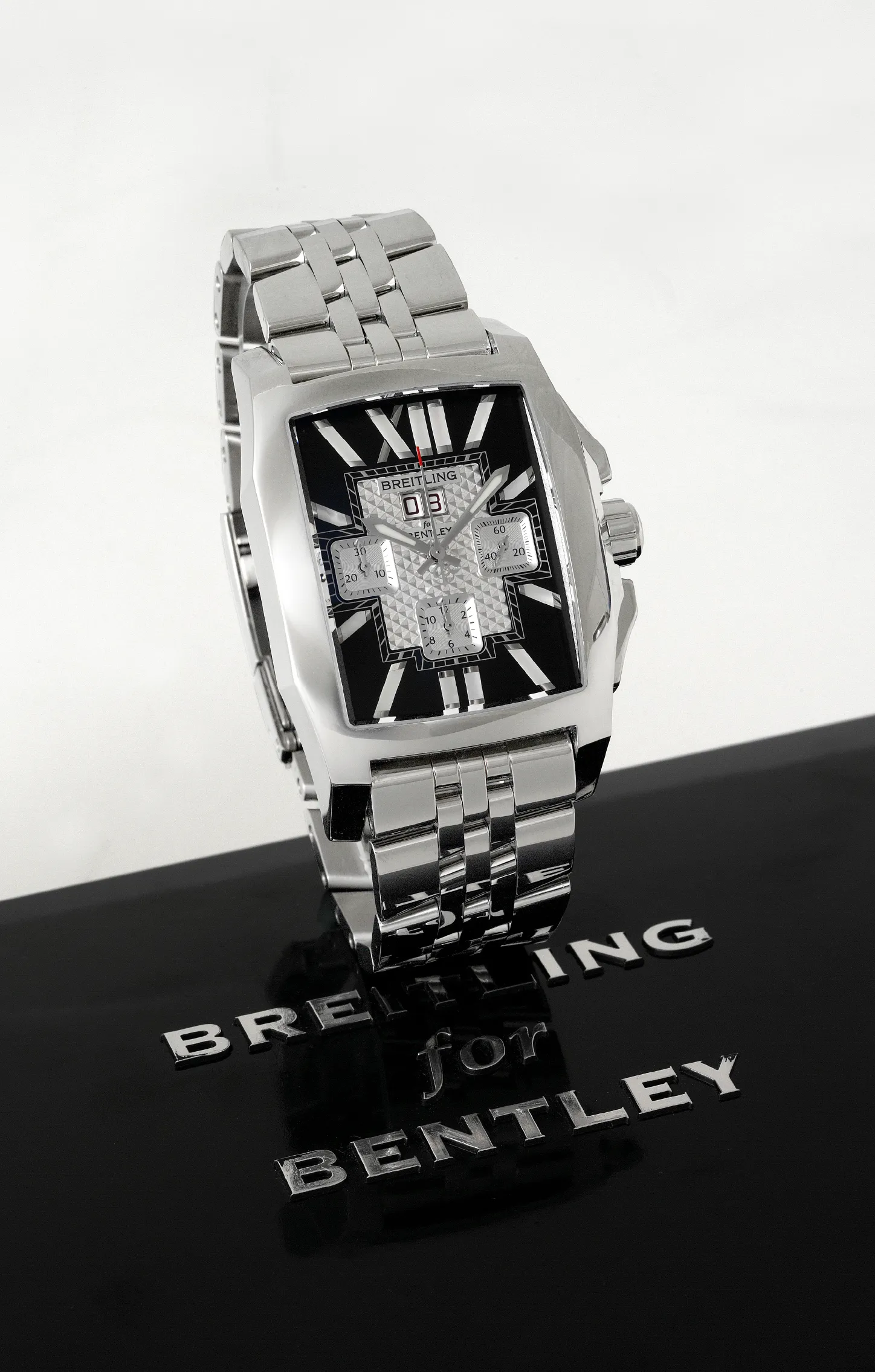 Breitling Bentley A44365 40mm Stainless steel bi-color black and silver