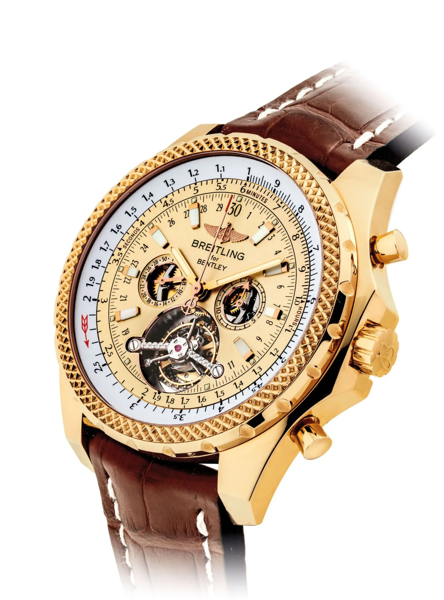 Breitling for Bentley H18841 47mm Yellow gold signed