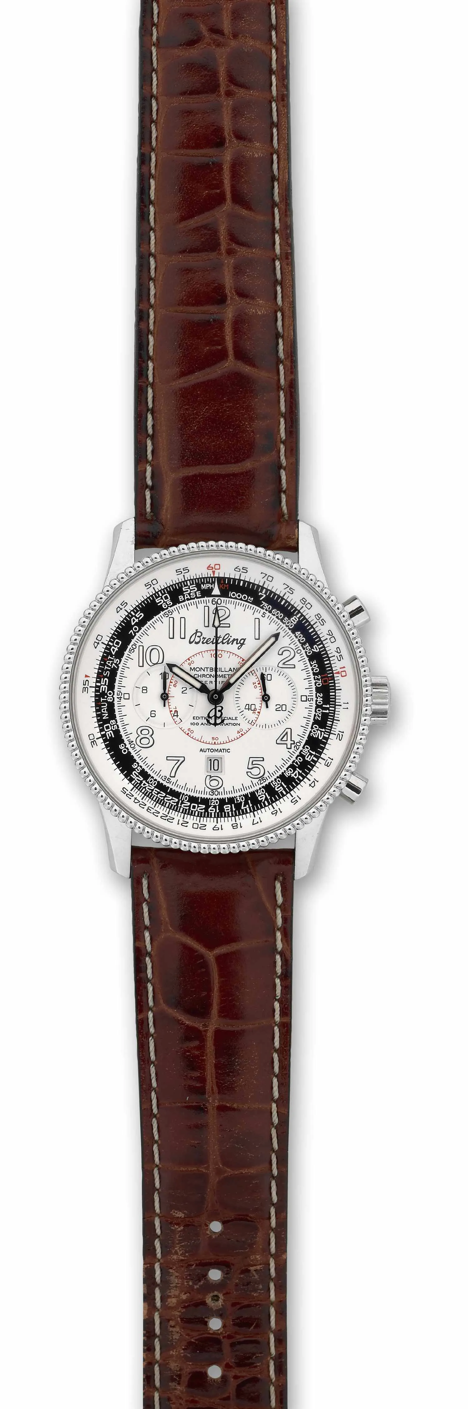 Breitling Montbrillant A35330 42mm Stainless steel bi-color black and silver