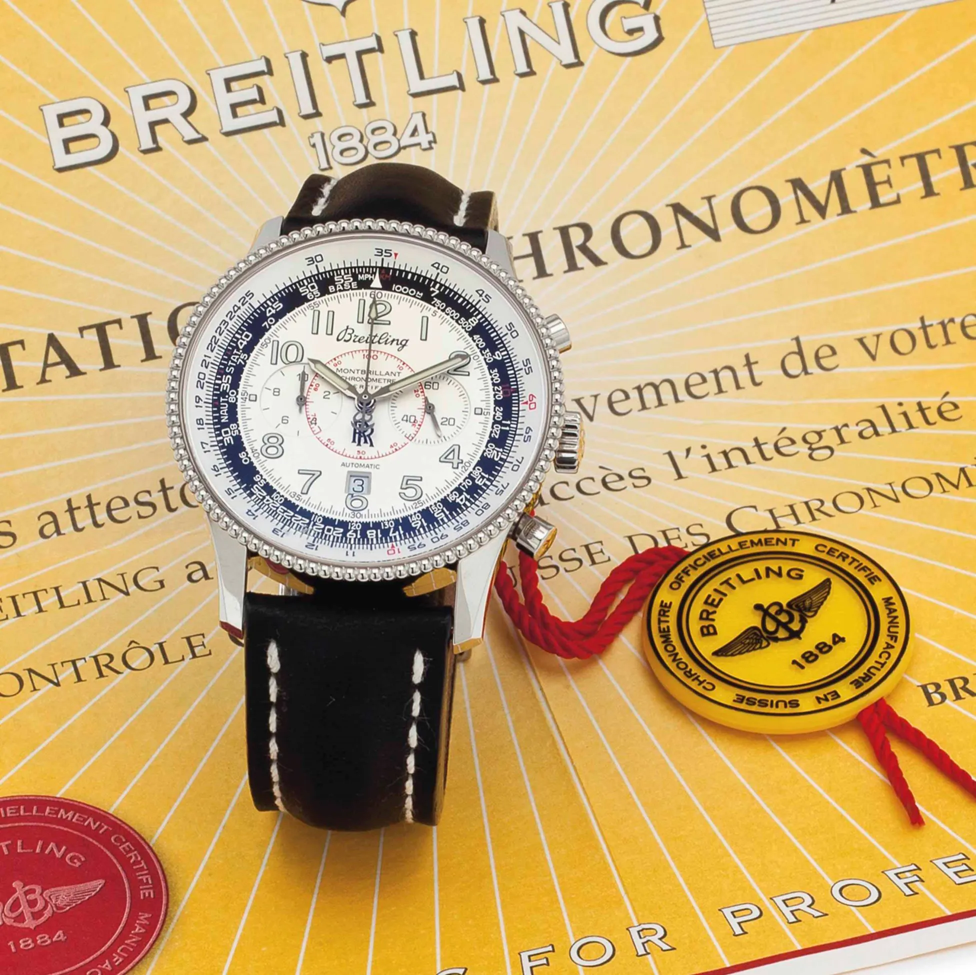 Breitling Montbrillant A35330 42mm Stainless steel Silvered matte