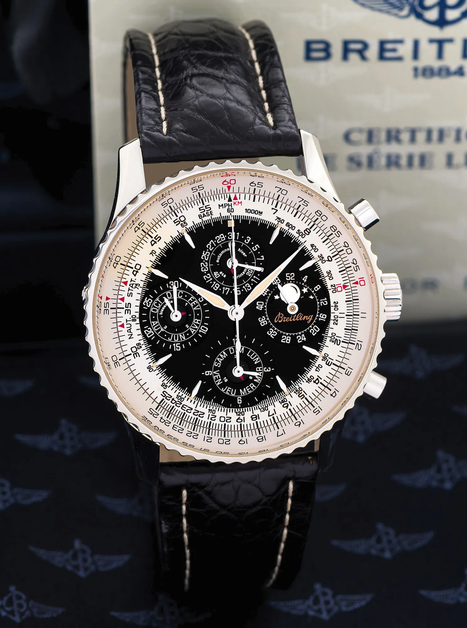 Breitling Montbrillant 41mm Platinum Black