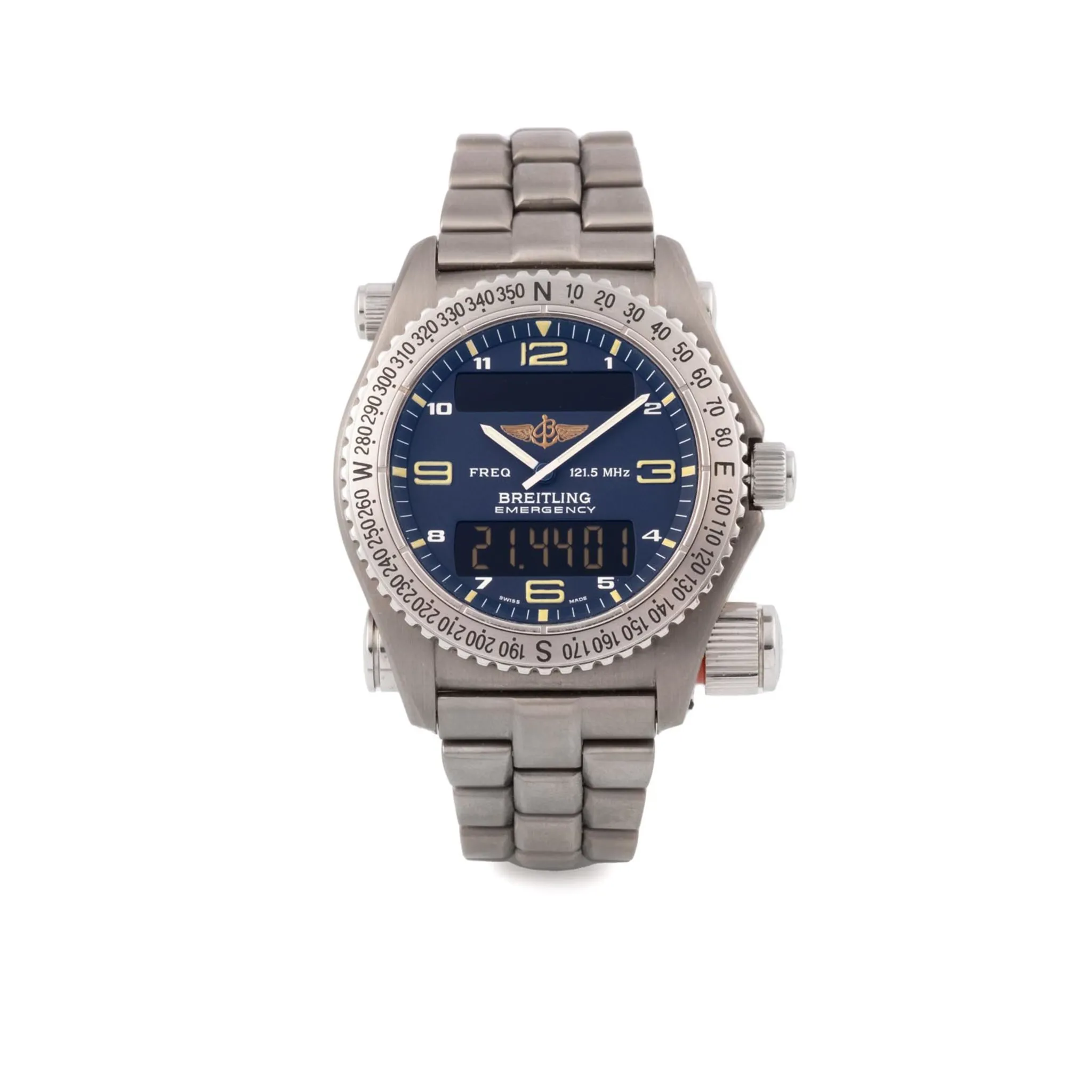 Breitling Emergency E56121.1 43mm Titanium Blue